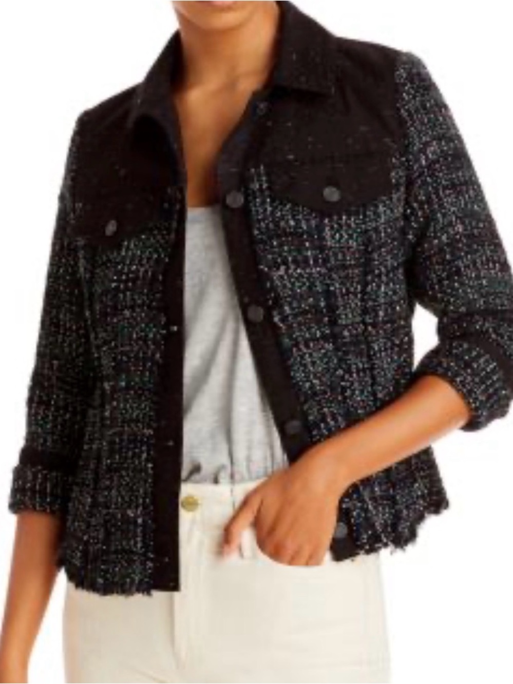 Black Tweed Women's Jacket
